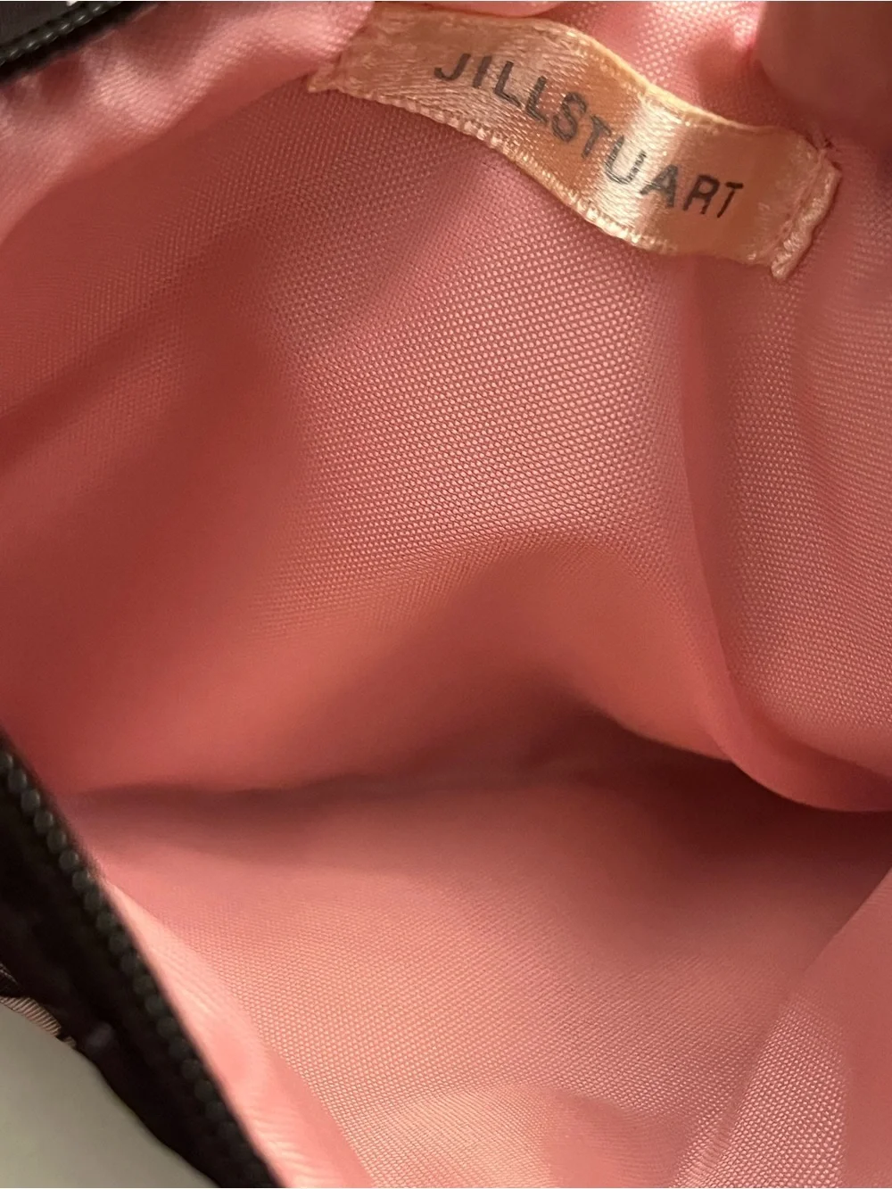 Jill Stuart Black Cosmetic 2/Piece Set w/ Coral Pink Interior (Like New)